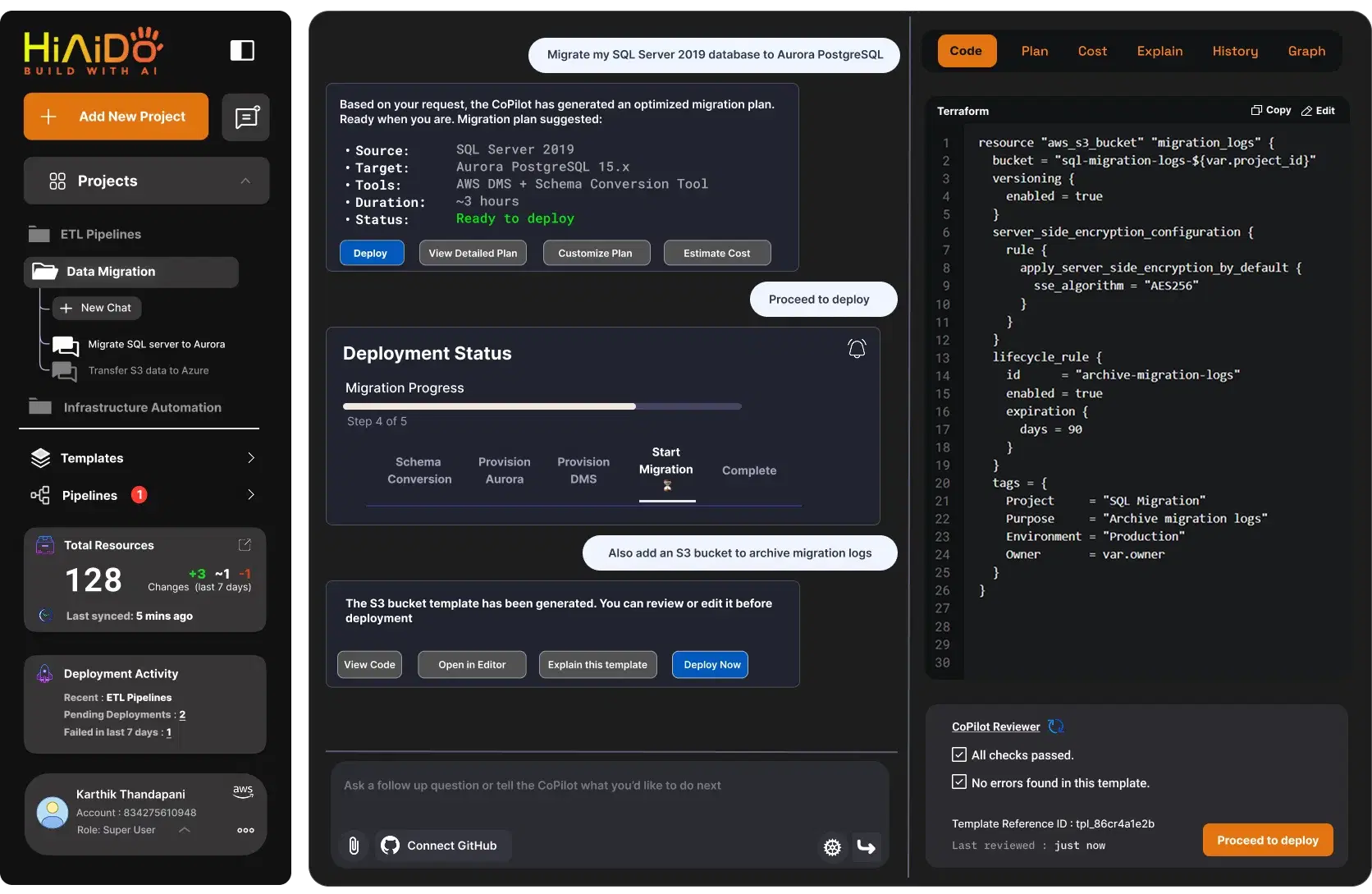 Hiaido Cloud Platform Interface
